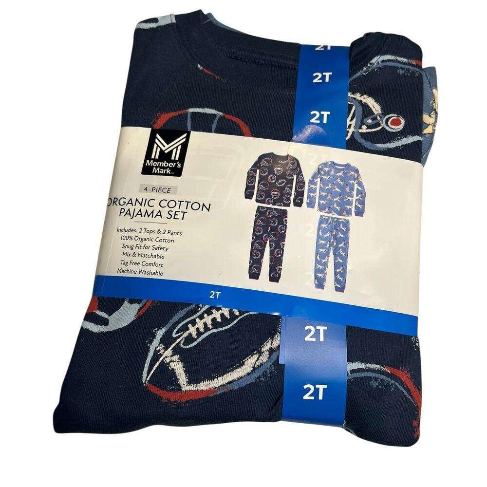 Brand New Organic Cotton Pajama Set from Member's Mark - 2T